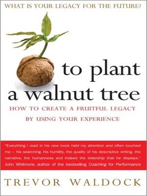 cover image of To Plant a Walnut Tree